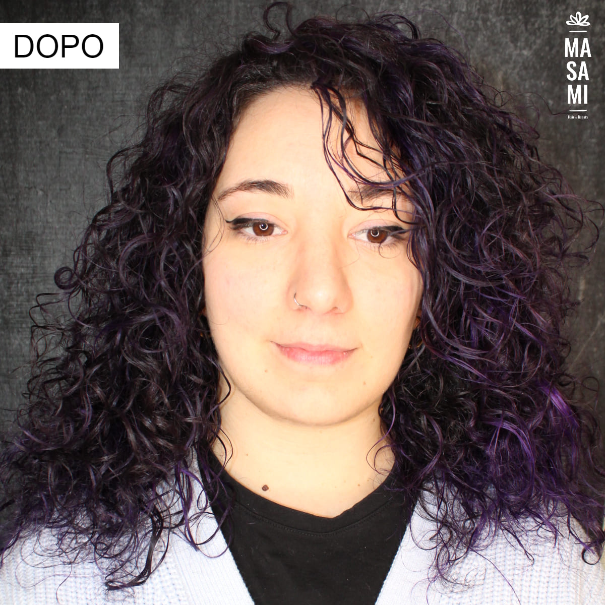 Colore capelli afro crespi secchi bari puglia dopo