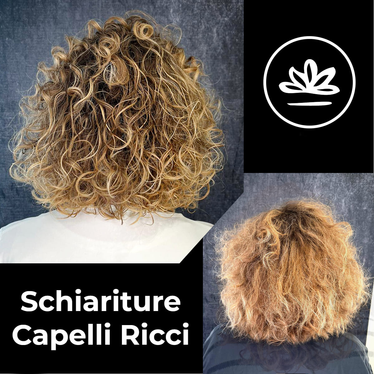 Schiariture capelli ricci biondi crespi rovinati bari puglia